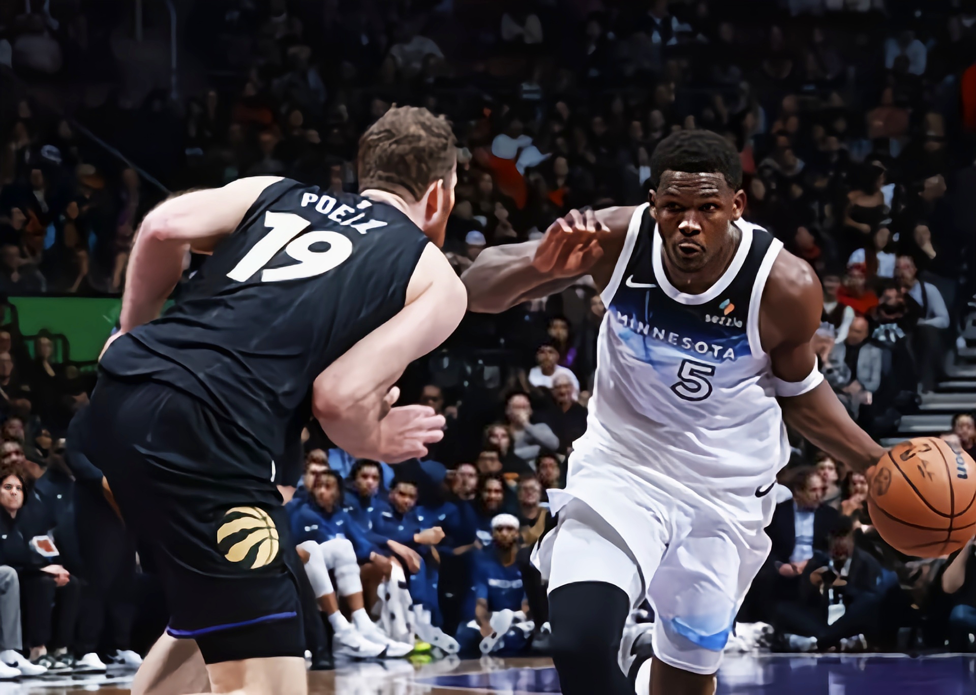 猛龙负于森林狼，西亚卡姆砍下27分